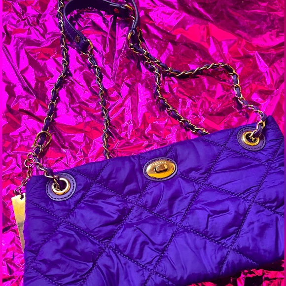 DKNYC  purple adjustable hand bag - Picture 2 of 5